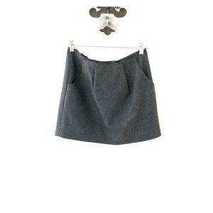 J. Crew Gray Wool Skirt